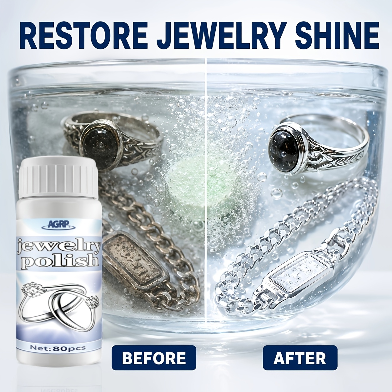 Jewelry Polishing Effervescent Tablets for Care